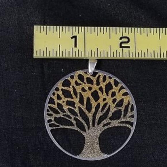 sterling silver tree of life chain and pendent - Picture 4 of 7